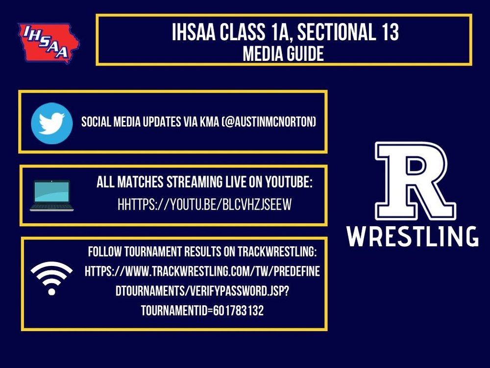Wrestling 1A Sectional Tourney Info